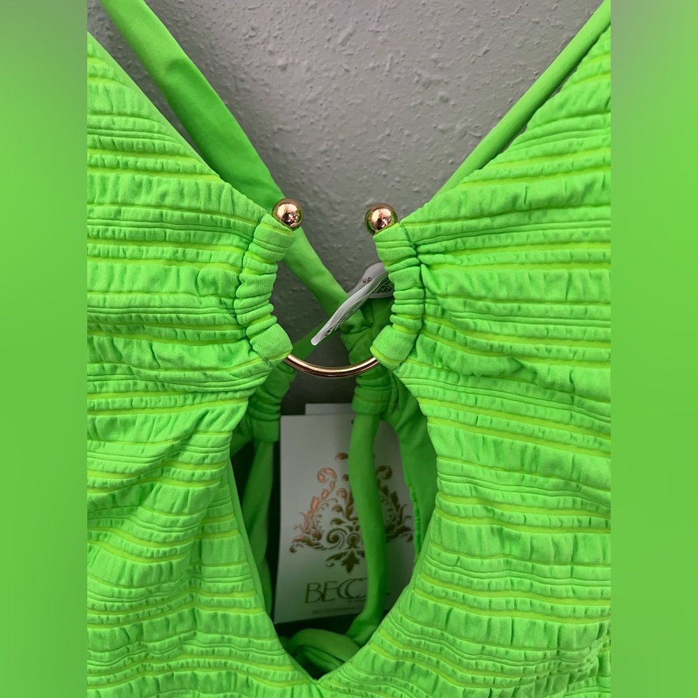 New Becca By Rebecca Virtue Coast One Piece - Lime Juice Size Medium - Picture 4 of 10